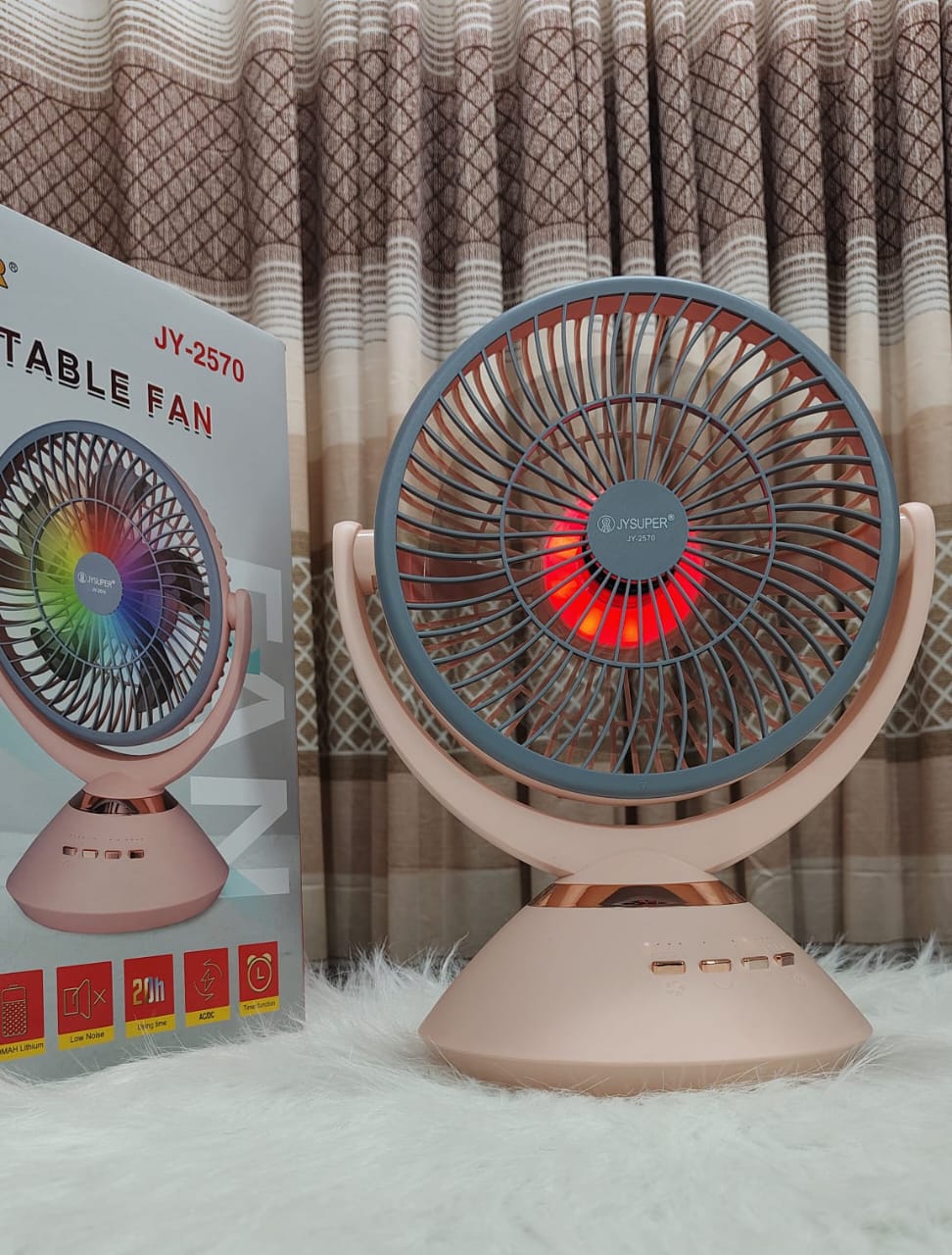 Joysuper JY-2570 USB Rechargeable Table Fan
